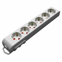 Колодка 6 гнезд с заземлением Mutlusan со шторками 49-12-16