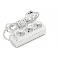 Удлинитель без заземления 3 гнезда, 2м, 10А, Olimpia, Mutlusan