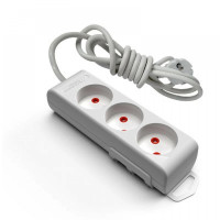 Удлинитель с заземлением 3 гнезда, 3м, со шторками, 16А, Ri-tech, Mutlusan