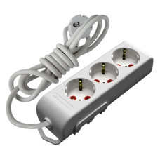 Удлинитель с заземлением 3 гнезда, 5м, со шторками, 16А, Ri-tech, Mutlusan