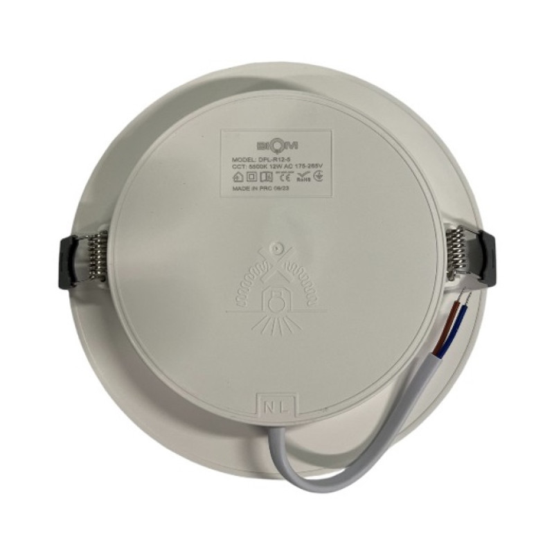 Світильник світлодіодний LED BIOM DPL-R12-5 12Вт 1050Lm  круг білий 5000K