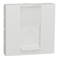 Центральная плата RJ45 Keystone/Systimax 2 модуля Unica New Schneider Electric белая NU946118