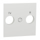 Центральна плата розетки TV/FM Unica New Schneider Electric біла NU944018