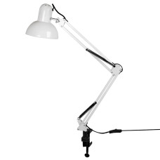 Настольная лампа Sirius TY 18008B на одну лампочку с белой прищепкой