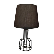 Настольная лампа Valeso с металлическим каркасом под лампу Е14 черная IP20 HS8896 BLACK