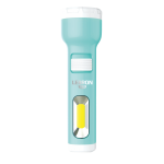 Фонарик LED ручной аккумуляторный LEBRON L-HL-31 ABS зеленый 1W + 1W COB USB 1200mAh Li-Ion 15-15-31