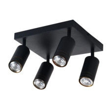 Светильник спот INN-23700BK черный на 4 плафона