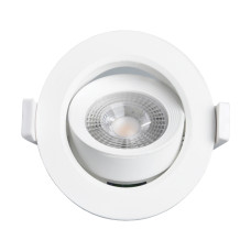 Светильник врезной LED LEBRON L-DL-R-поворотный, 7W, 4100K, 550Lm. 12-09-07-1