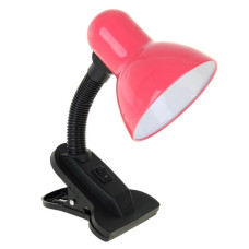 Лампа настольная Sirius с прищепкой с гибким корпусом под лампу Е27 розовая IP20 TY 1108B