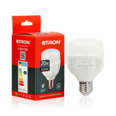 Лампа светодиодная высокомощная ETRON 20W T70 6500K 220V E27 холодный свет Лампа светодиодная высокомощная ETRON 20W T70 6500K 220V E27 холодный свет