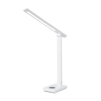 Настольная LED лампа 18W Valeso с беспроводной зарядкой 3000/4000/6000К белая IP20 VC009-18W WT