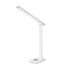 Настільна LED лампа 18W Valeso з бездротовою зарядкою 3000/4000/6000К біла IP20 VC009-18W WT