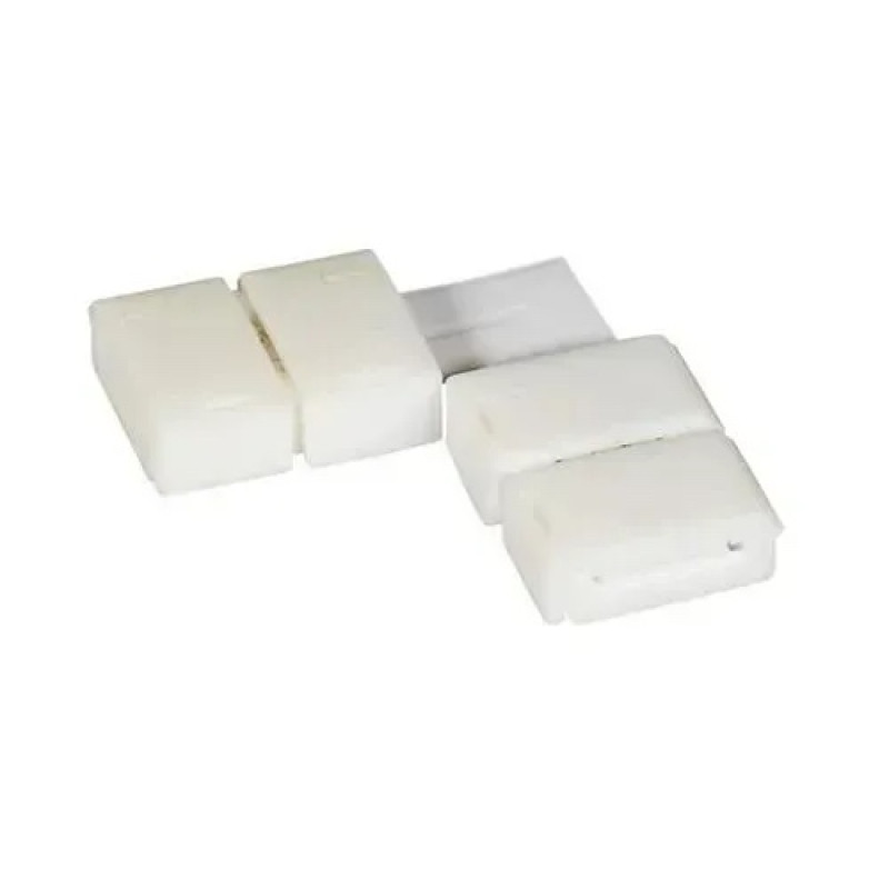 Коннектор для світлодіодних стрічок OEM №20 10mm 2зажима +плата угол SC-20-SS-10-2