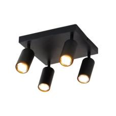 Светильник спот INN-23196BK черный на 4 плафона