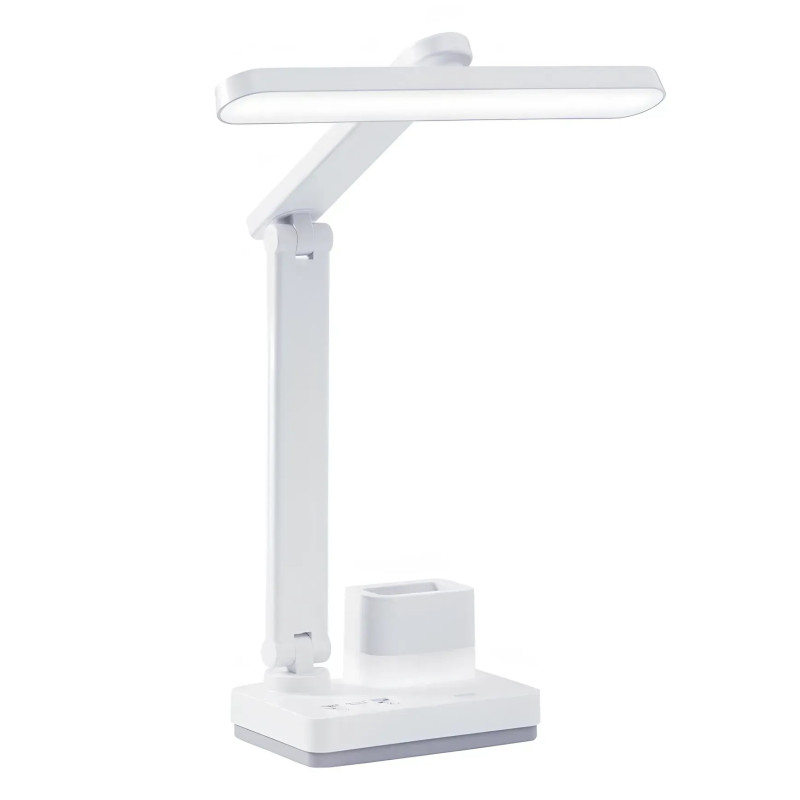 Настільна LED лампа 5W/8W Valeso з підставкою для канцелярії 3000/4000/6000К біла IP20 1976 WT