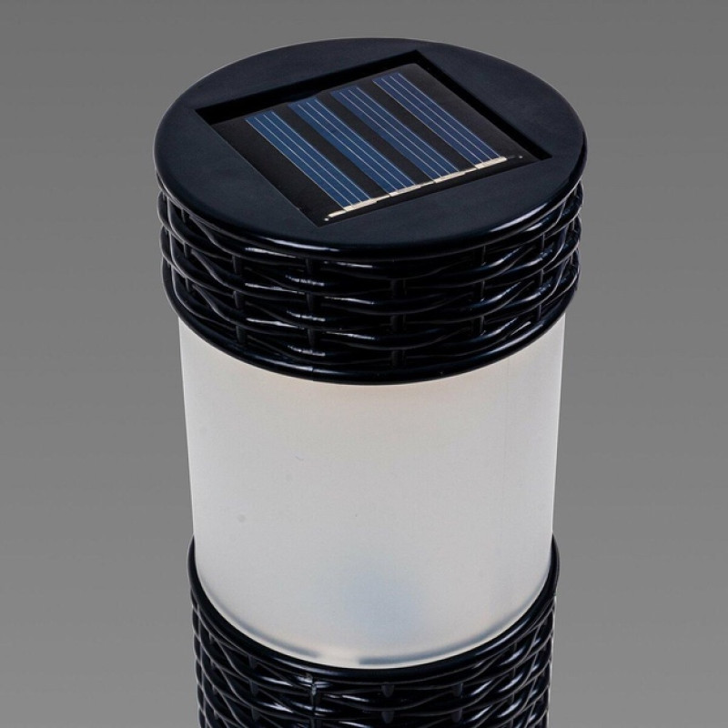 Садово-парковий світильник Sirius грунтовий на сонячній батареї 3000К 35см чорний IP44 SLP68