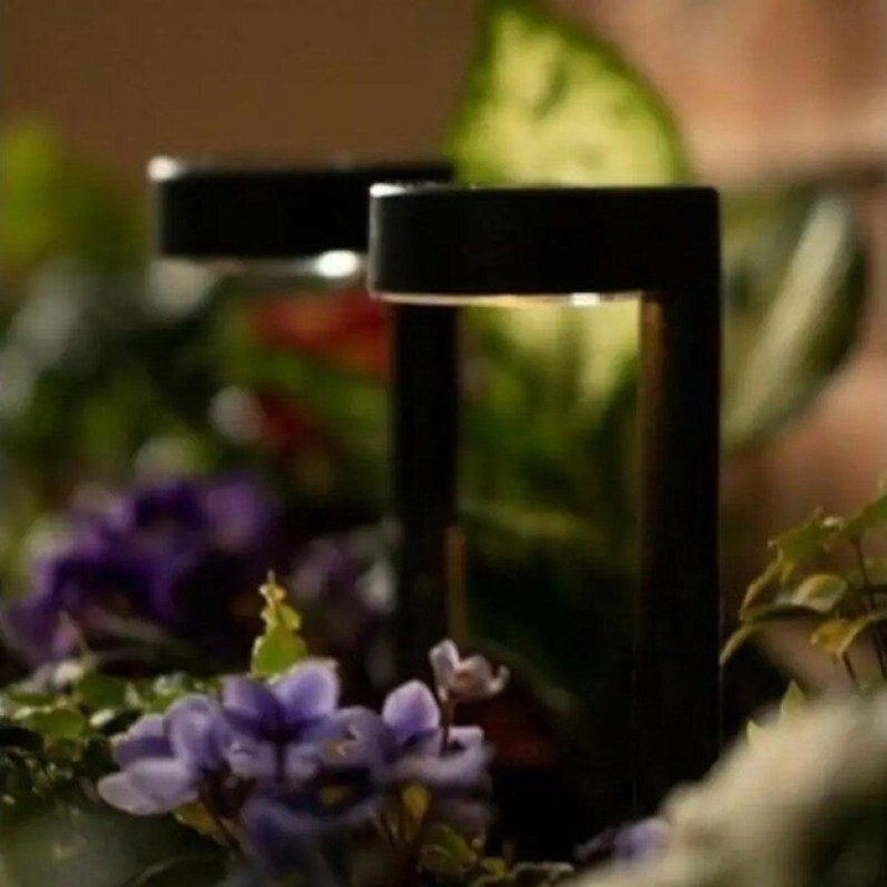 Садово-парковый светильник Sirius грунтовый на солнечной батарее 31см черный IP44 10036