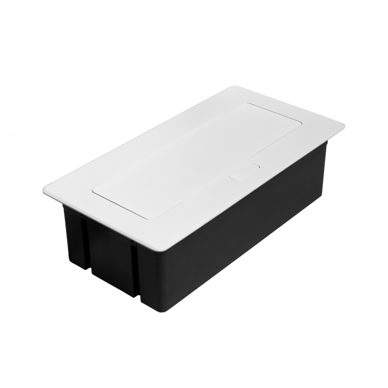 Мебельная розетка в столешницу врезная GTV MULTISOFT, 2хSHUKO, USB A+C, RJ45, кабель 1.5м, белый AE-PBSUR2GS-10