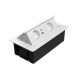 Мебельная розетка в столешницу врезная GTV MULTISOFT, 2хSHUKO, USB A+C, RJ45, кабель 1.5м, белый AE-PBSUR2GS-10