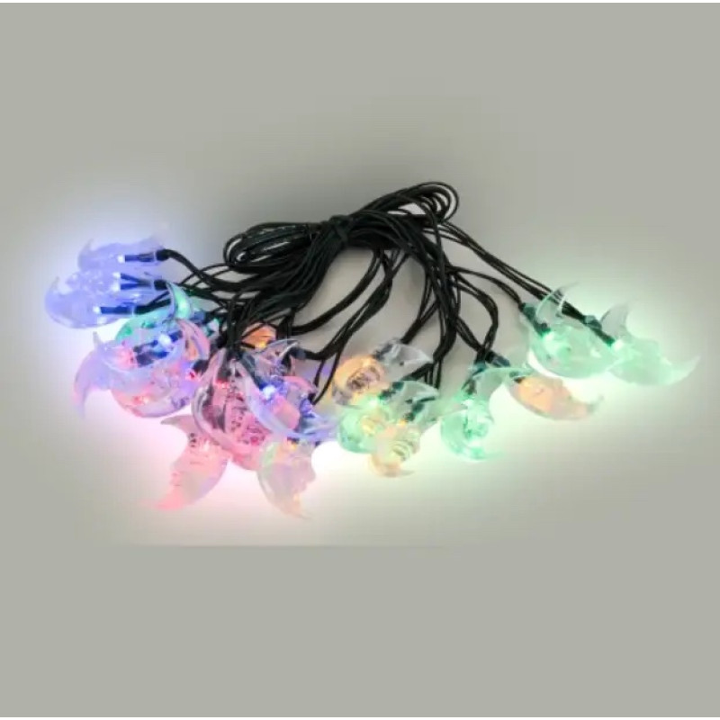 Садовая светодиодная гирлянда Sirius с полумесяцами RGB на солнечной батарее 5.8м IP44 SL2885M-MN20