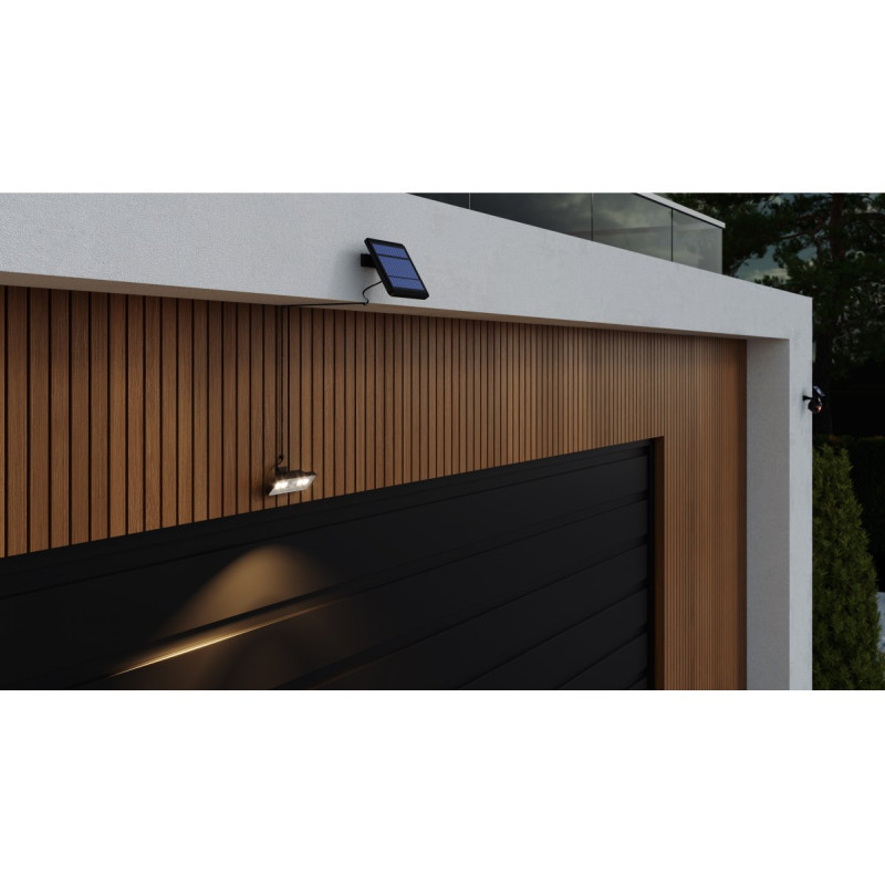 Светильник светодиодный на солнечной батарее DAVOS, датчик движения/суток 1000лм, 4000K, 2000 мАч GTV LD-DAVOS-1000-10