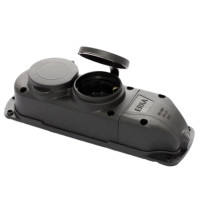 Колодка двойная ERKA 6002, с/у и заглушками 2х16 (каучук)