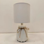 Настільна лампа Valeso з текстильним абажуром під одну лампу Е14 біла IP20 VALESO HS8869