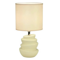 Настільна лампа Valeso з текстильним абажуром під одну лампу Е14 молочна IP20 AT23108