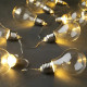 Уличная светодиодная гирлянда Sirius на солнечной батарее 3.8м 3000К IP44 SLS10CB