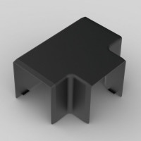 Угол Т-образный LH 40x40 LH черного цвета (8644_FB) KOPOS