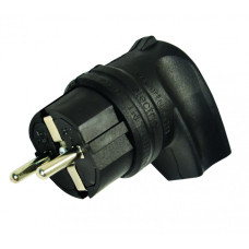 Вилка с заземлением, 16А, каучук, Г подобна Mutlusan