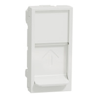 Центральная плата RJ45 Keystone/Systimax 1 модуль Unica New Schneider Electric белая NU946018