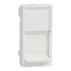 Центральная плата RJ45 Keystone/Systimax 1 модуль Unica New Schneider Electric белая NU946018