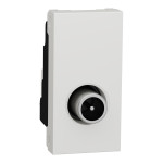 Розетка TV індивідуальна (1 модуль) Unica New Schneider Electric біла NU346118