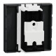 Розетка TV індивідуальна (2 модулі) Unica New Schneider Electric антрацит NU346254