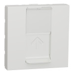 Розетка компьютерная RJ45 кат.5 UTP (2 модуля) Unica New Schneider Electric белая NU341118