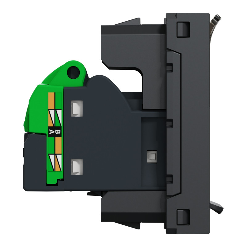 Розетка комп'ютерна RJ45 кат.6 STP (1 модуль) Unica New Schneider Electric антрацит NU341654