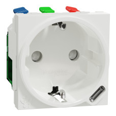 Розетка и USB тип С 10,5 Вт 2 модуля Unica New Schneider Electric белая NU301718