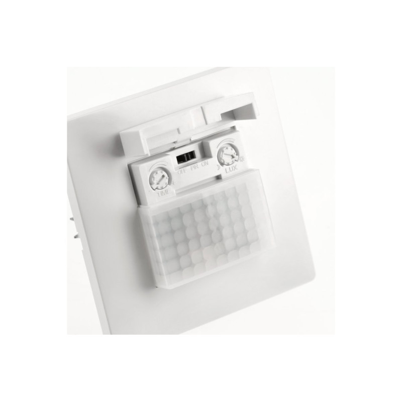 Датчик руху CR-20, макс. 500 Вт, кут виявлення 120°, діапазон 10 м ± 1-1.8 м, IP20, білий GTV CR-CR20000-00