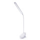 Настольная LED лампа 6W/3W Valeso на гибкой прищепке 3000/4000/6000К белая IP20 1930 WT
