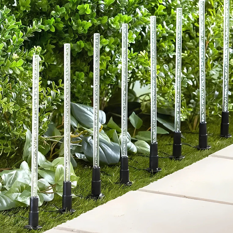 Уличные садово-парковые светильники Sirius наземные с цветными светодиодами на сон. батареи SLP31