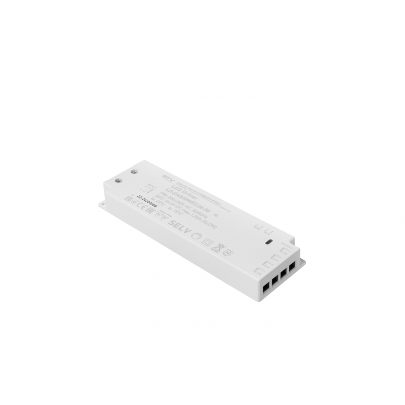 Блок живлення EASY CLICK, DC24В, 30 Вт, вхід AC220-240В, IP20 GTV LD-ZAS30WEC24-30