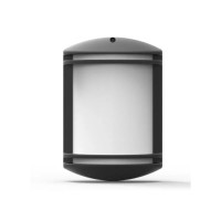 Фасадный светильник садовый GARDEN настенный, 40W, E27, IP44, ударопрочный PC/PP, черный