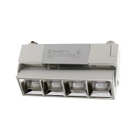 Трековий світлодіодний світильник VELMAX V-TRL-LA, 10W, 800Lm, 4100K, 220V, білий 25-31-63-1