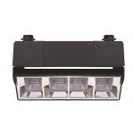 Трековий світлодіодний світильник VELMAX V-TRL-LA, 10W, 800Lm, 4100K, 220V, чорний 25-31-64-1