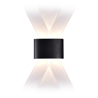 Фасадний LED світильник VELMAX V-CTL-WL-005*4, 4W, 3000K, 240Lm, IP54, чорний 24-62-40