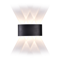 Фасадный LED светильник VELMAX V-CTL-WL-005*6, 6W, 3000K, 360Lm, IP54, черный 24-62-41