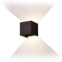 Фасадний LED світильник VELMAX V-CTL-WL-009, 8W, 3000K, 300Lm, IP54, чорний 24-62-45