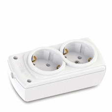 Колодка 2 гнезда с заземлением Mutlusan 49-11-11