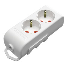 Колодка 2 гнезда с заземлением Mutlusan со шторками 49-12-12